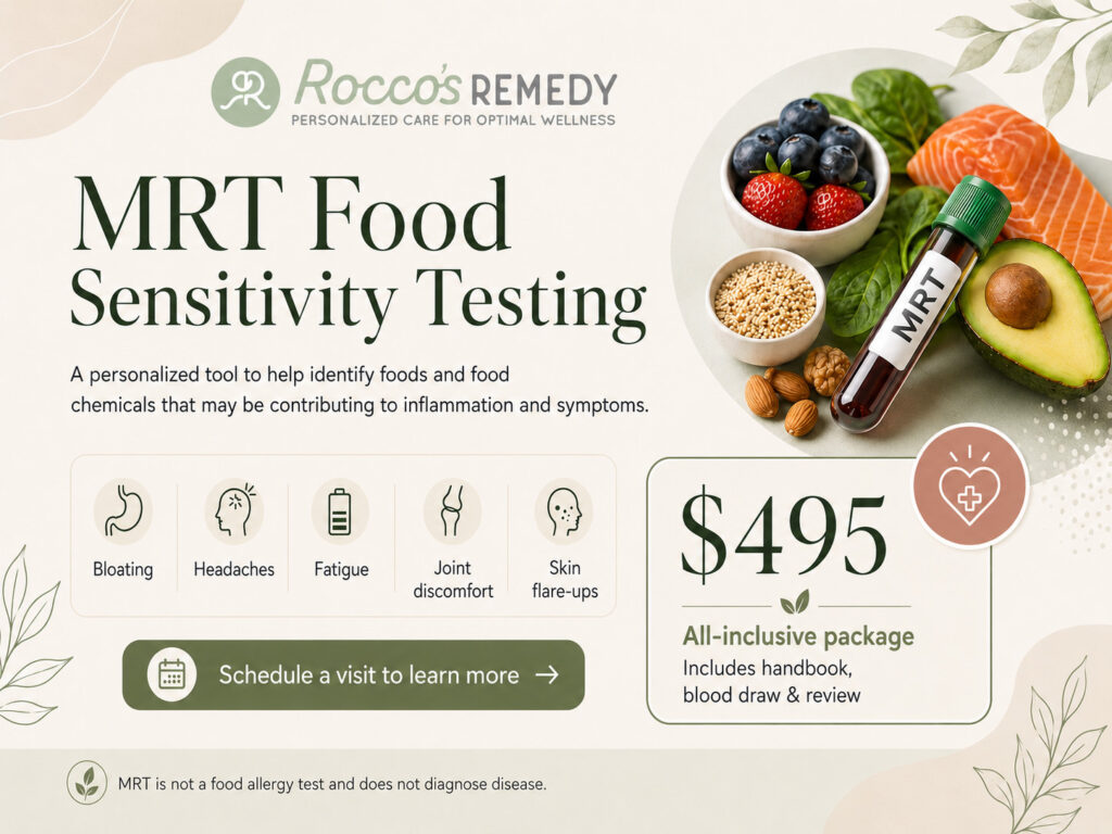 MRT Food Sensitivity Testing Flyer